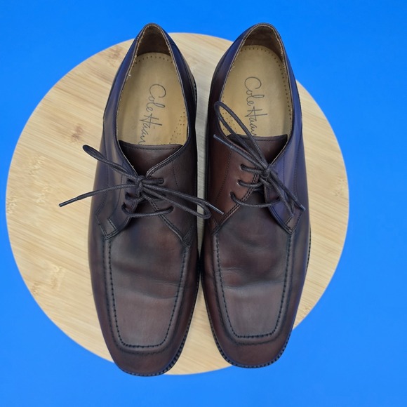 Cole‎ HAAN Eaton Apron Toe Lace Up Oxford Dress Shoe Men 10M Brown C07138 main image 10